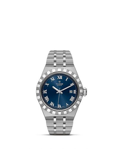 Royal Date 28 Stainless Steel / Blue - Roman