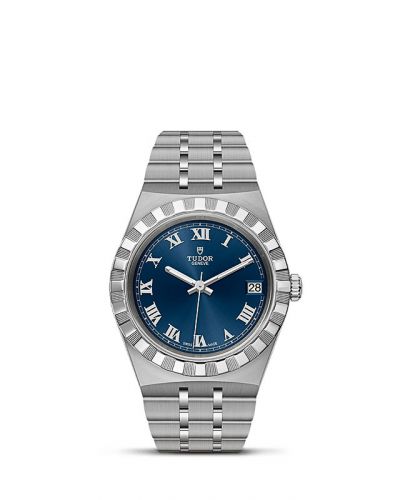 Royal Date 34 Stainless Steel / Blue - Roman