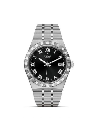 Royal Date 38 Stainless Steel / Black - Roman