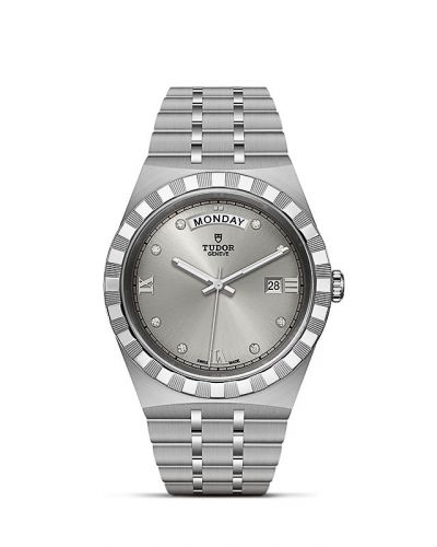 Royal Day-Date 41 Stainless Steel / Silver - Diamond