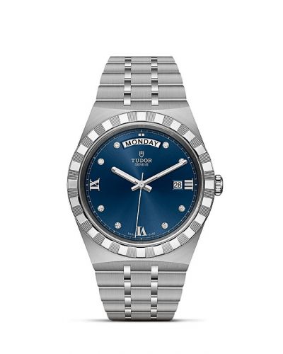 Royal Day-Date 41 Stainless Steel / Blue - Diamond