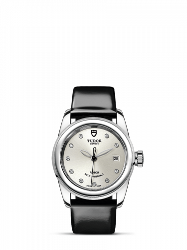Glamour Date 26 Stainless Steel / Silver-Diamond / Strap