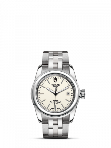 Glamour Date 26 Stainless Steel / Opaline / Bracelet