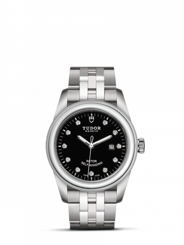 Glamour Date 31 Stainless Steel / Black-Diamond / Bracelet