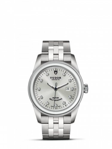 Glamour Date 31 Stainless Steel / Silver-Diamond / Bracelet