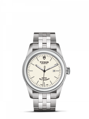 Glamour Date 31 Stainless Steel / Opaline / Bracelet