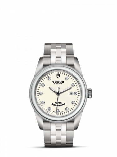 Glamour Date 31 Stainless Steel / Opaline-Diamond / Bracelet