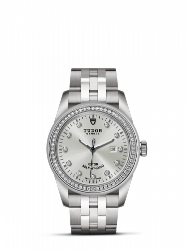Glamour Date 31 Stainless Steel / Diamond / Silver-Diamond / Bracelet