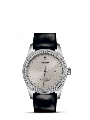 Glamour Date 31 Stainless Steel / Diamond / Silver / Strap