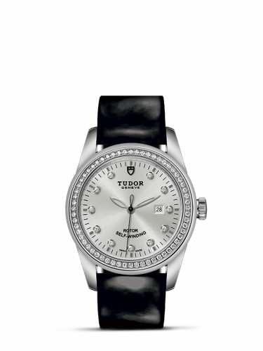 Glamour Date 31 Stainless Steel / Diamond / Silver-Diamond / Strap
