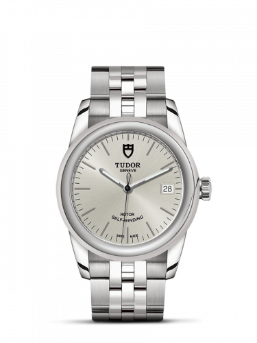 Glamour Date 36 Stainless Steel / Silver / Bracelet