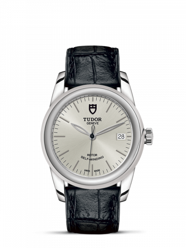 Glamour Date 36 Stainless Steel / Silver / Strap