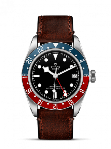 Black Bay GMT Stainless Steel / Black / Pepsi / Leather