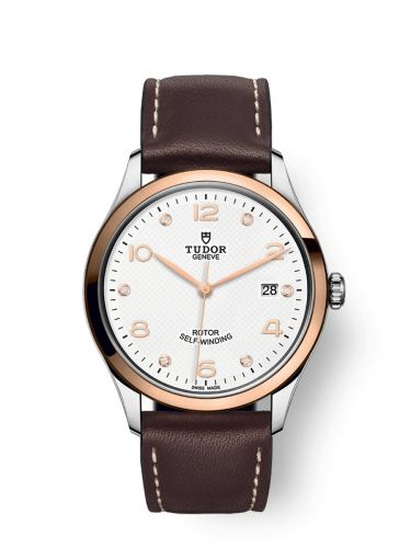 1926 39 Stainless Steel / Rose Gold / White - Diamond / Strap