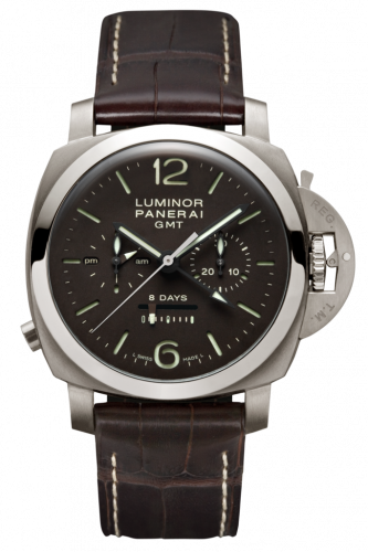 Luminor 1950 Chrono Monopulsante 8 Days GMT Titanio