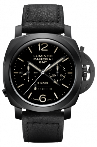 Luminor 1950 44 Chrono Monopulsante 8 Days GMT Ceramic / Black