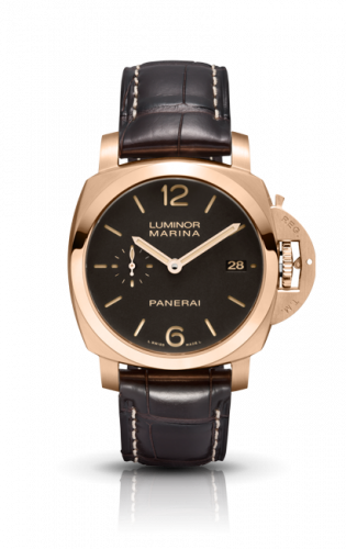 Luminor 1950  Marina 42 3 Days Automatic Red Gold / Brown