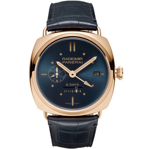 Radiomir 8 Days GMT Oro Rosso Blue