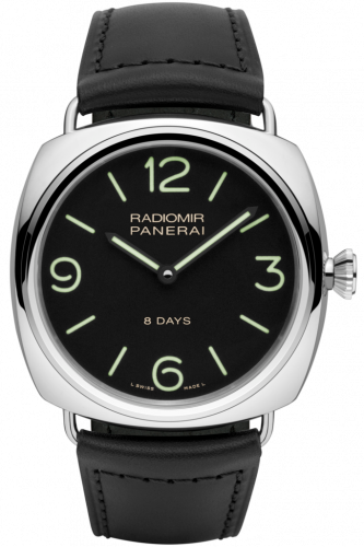Radiomir Black Seal 8 Days Stainless Steel / Black