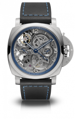 Luminor 1950 Tourbillon GMT Titanio Lo Scienziato Blue
