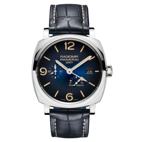 Radiomir 1940 GMT Power Reserve Stainless Steel / Blue / Mediterraneo