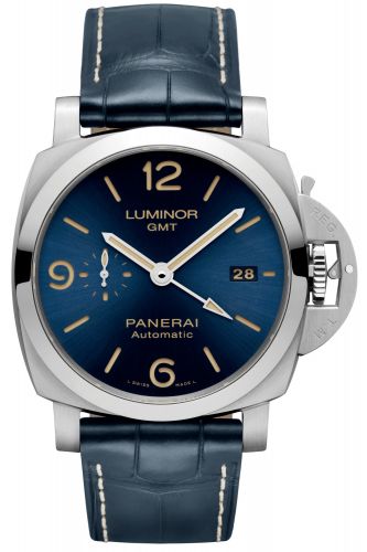Luminor 1950 44 3 Days GMT Automatic Stainless Steel / Blue