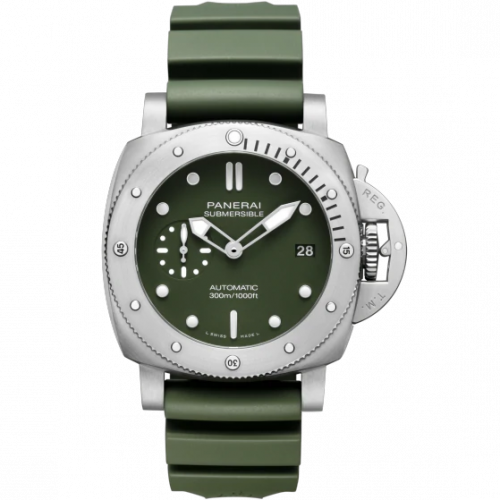 Luminor Submersible 42 3 Days Automatic Stainless Steel / Green / Verde Militare