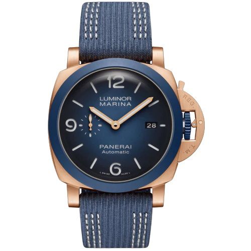 Luminor 1950 44 3 Days Goldtech / Sole Blu