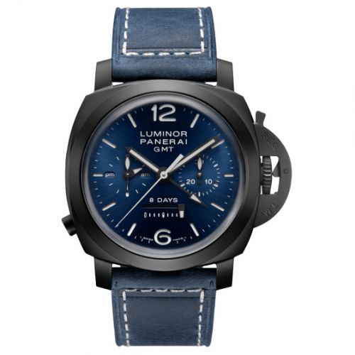 Luminor 1950 Chrono Monopulsante 8 Days GMT Blu Notte