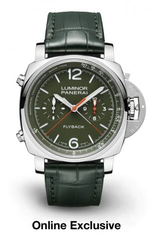Luminor 1950 44 3 Days Chrono Flyback Automatic Stainless Steel / Verde Militare