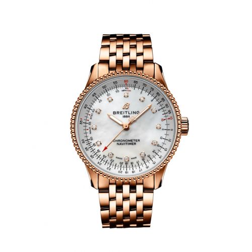 Navitimer 1 35 Automatic Red Gold / MOP / Bracelet