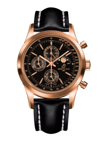 Transocean Chronograph 1461 Red Gold / Black / Calf