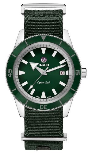 HyperChrome Captain Cook 42 Stainless Steel / Green