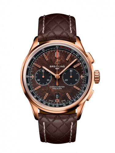 Premier B01 Chronograph 42 Bentley Centenary Red Gold / Wood / Calf / Pin