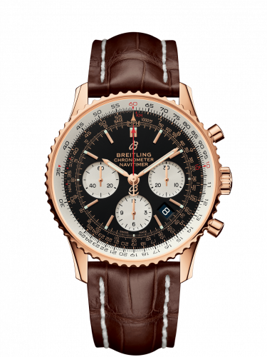Navitimer 1 B01 Chronograph 43 Red Gold / Black / Brown Croco