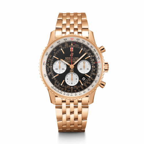 Navitimer 1 B01 Chronograph 43 Red Gold / Black / Bracelet