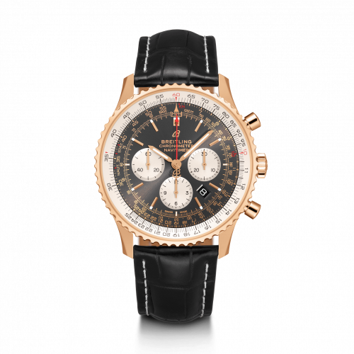 Navitimer 1 B01 Chronograph 46 Red Gold / Anthracite / Croco / Folding
