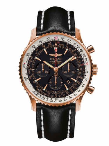 Navitimer 01 46 Red Gold / Black / Calf / Pin