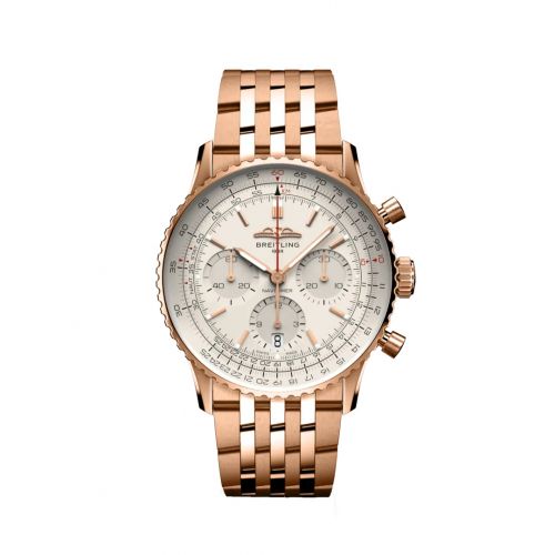 Navitimer B01 Chronograph 41 Red Gold / Silver / Bracelet