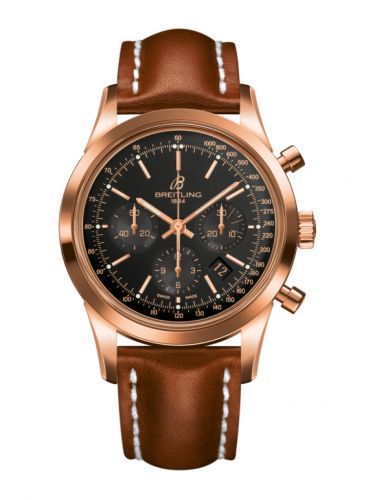 Transocean Chronograph Red Gold / Black / Calf