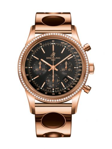 Transocean Chronograph Red Gold / Diamond / Black / Air Racer