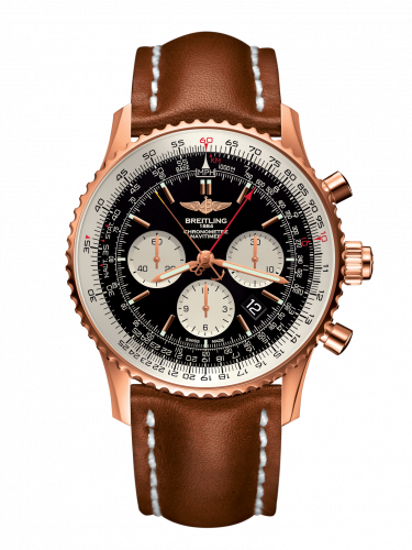 Navitimer Rattrapante Red Gold / Black / Calf / Pin
