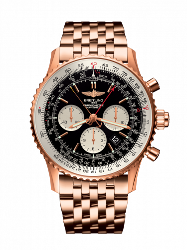 Navitimer Rattrapante Red Gold / Black / Bracelet
