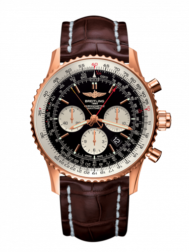 Navitimer Rattrapante Red Gold / Black / Croco / Pin