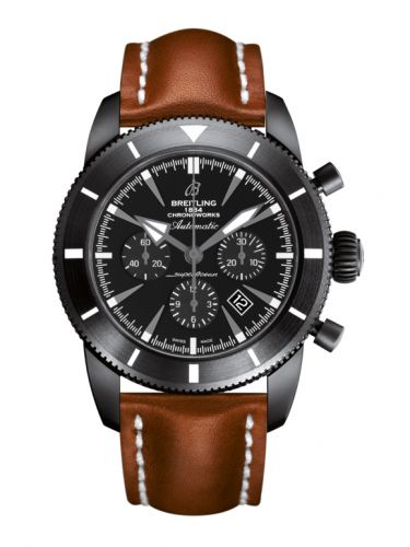 Superocean Heritage 46 Chronoworks Ceramic / Black / Calf