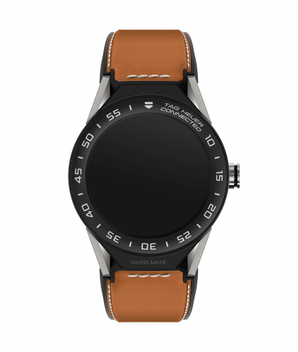 Carrera Connected Modular 45 Titanium / Ceramic /  Brown Calf