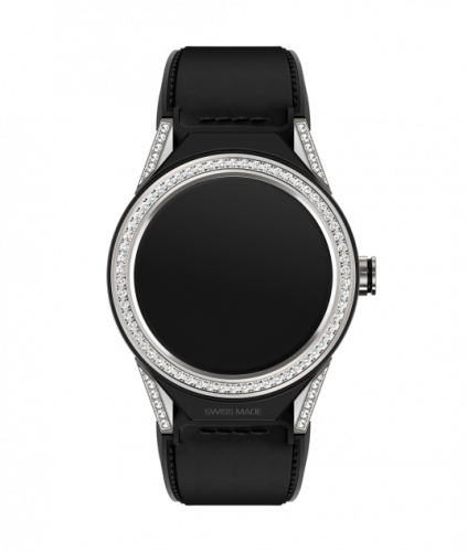Carrera Connected Modular 45 Titanium / Diamond Lugs / Diamond / Black Calf