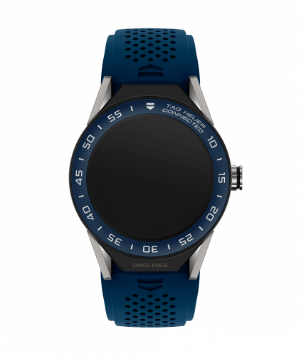 Carrera Connected Modular 45 Titanium / Blue Ceramic / Blue Rubber