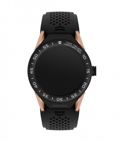Carrera Connected Modular 45 Black Titanium / Rose Gold / Ceramic / Black Rubber