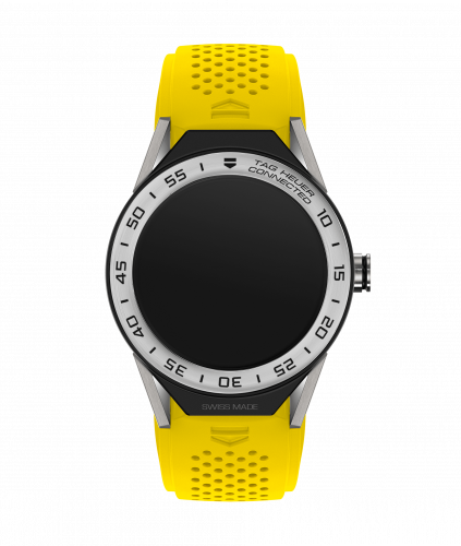 Carrera Connected Modular 45 Titanium / Stainless Steel / Yellow Rubber